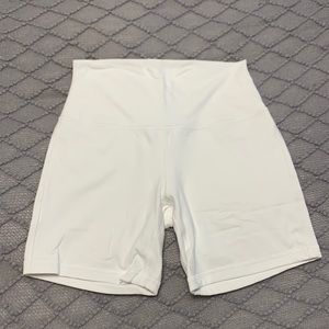 White 6” Align Shorts